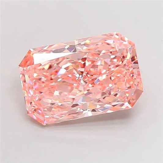 5.01ct Radiant Lab Grown Diamond (Colour Fancy Vivid Pink, Clarity VVS2, IGI Certified)