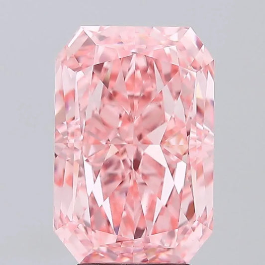 5.01ct Radiant Lab Grown Diamond (Colour Fancy Vivid Pink, Clarity VVS2, IGI Certified)