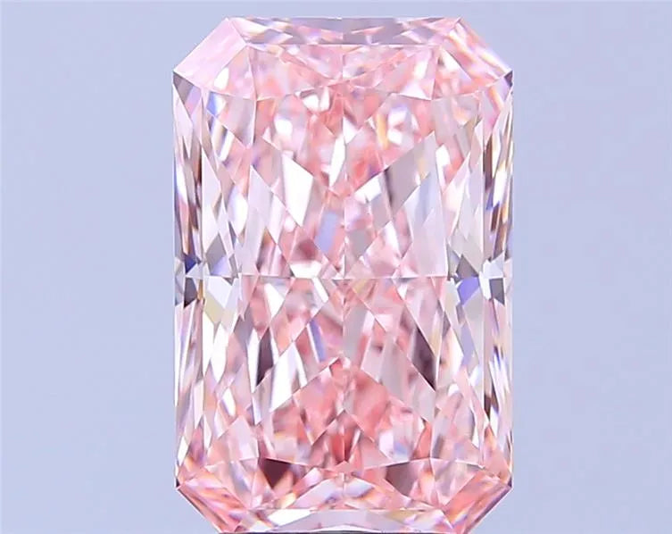 5.01ct Radiant Lab Grown Diamond (Colour Fancy Vivid Pink, Clarity VVS2, IGI Certified)