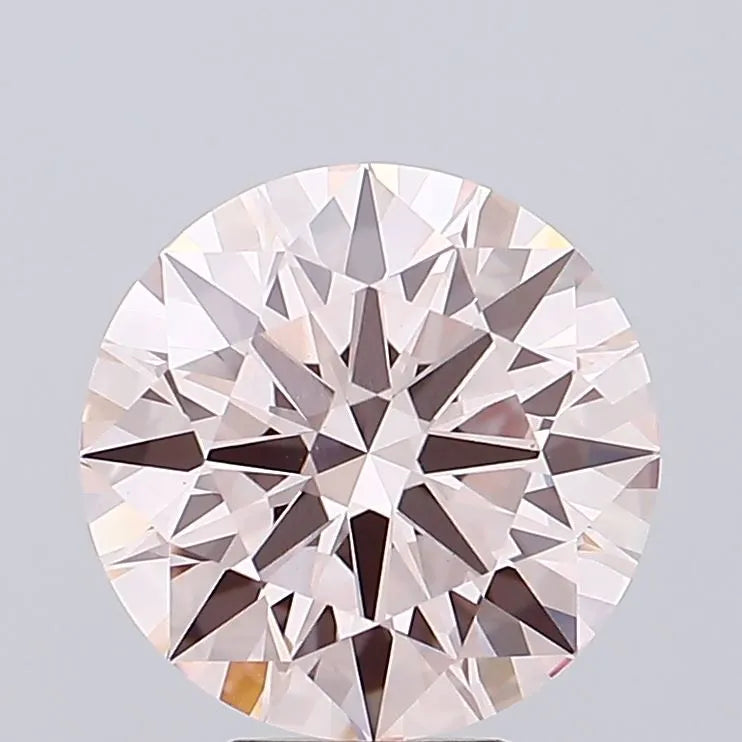 5.01ct Round Lab Grown Diamond (Colour Fancy Intense Pink, Clarity VS1, Cut ID, IGI Certified)