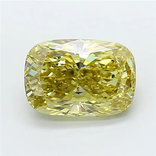 5.02ct Cushion modified Lab Grown Diamond (Colour Fancy Intense Gray Yellow, Clarity VS1, IGI Certified)