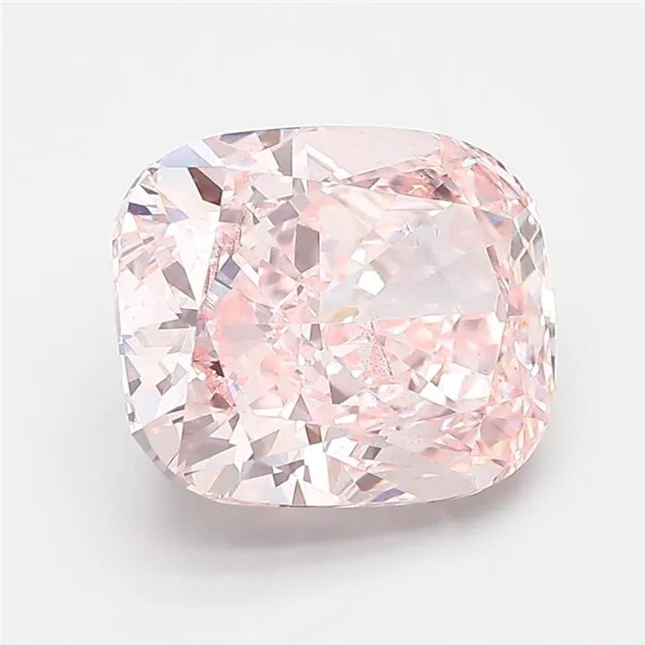 5.02ct Cushion modified Lab Grown Diamond (Colour Fancy Intense Pink, Clarity SI1, IGI Certified)