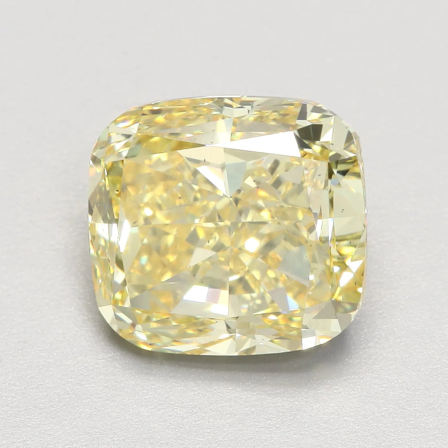 5.02ct Cushion modified Lab Grown Diamond (Colour Fancy Intense Yellow, Clarity VS2, IGI Certified)