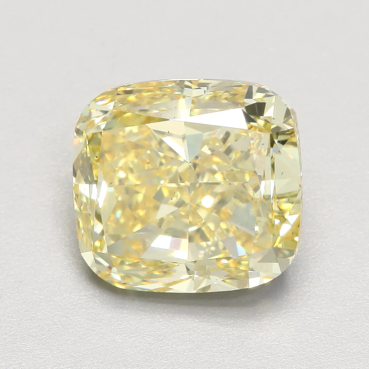 5.02ct Cushion modified Lab Grown Diamond (Colour Fancy Intense Yellow, Clarity VS2, IGI Certified)