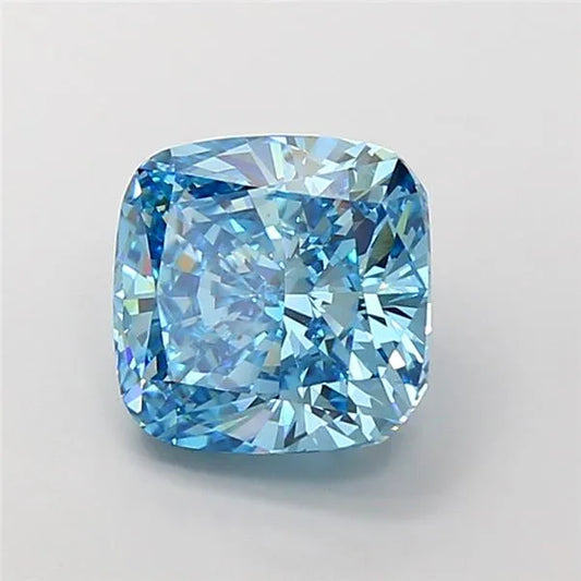 5.02ct Cushion modified Lab Grown Diamond (Colour Fancy Vivid Blue, Clarity VVS2, IGI Certified)