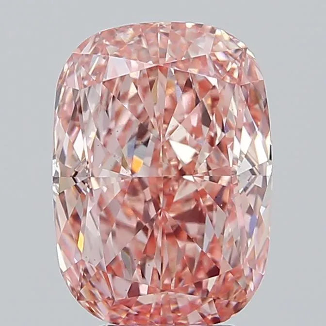 5.02ct Cushion modified Lab Grown Diamond (Colour Fancy Vivid Pink, Clarity VS1, IGI Certified)