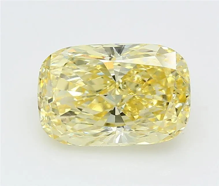 5.02ct Cushion modified Lab Grown Diamond (Colour Fancy Yellow, Clarity VS2, IGI Certified)