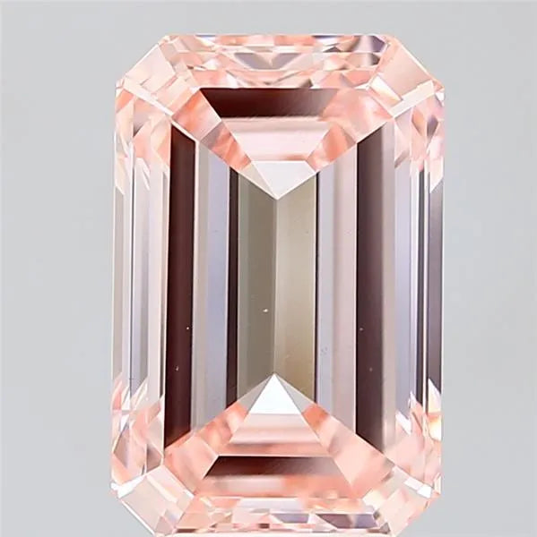 5.02ct Emerald Lab Grown Diamond (Colour Fancy Intense Pink, Clarity VS1, IGI Certified)