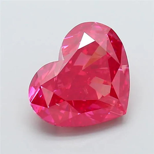 5.02ct Heart Lab Grown Diamond (Colour Fancy Vivid Red, Clarity VS2, IGI Certified)