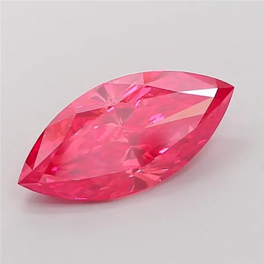 5.02ct Marquise Lab Grown Diamond (Colour Fancy Vivid Red, Clarity VS2, IGI Certified)