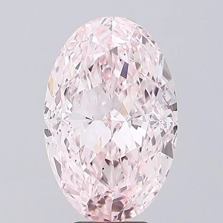 5.02ct Oval Lab Grown Diamond (Colour Fancy Intense Pink, Clarity VS2, IGI Certified)