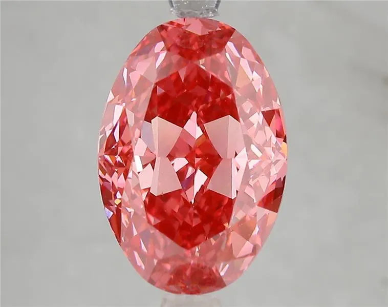 5.02ct Oval Lab Grown Diamond (Colour Fancy Vivid Pink, Clarity VS1, IGI Certified)