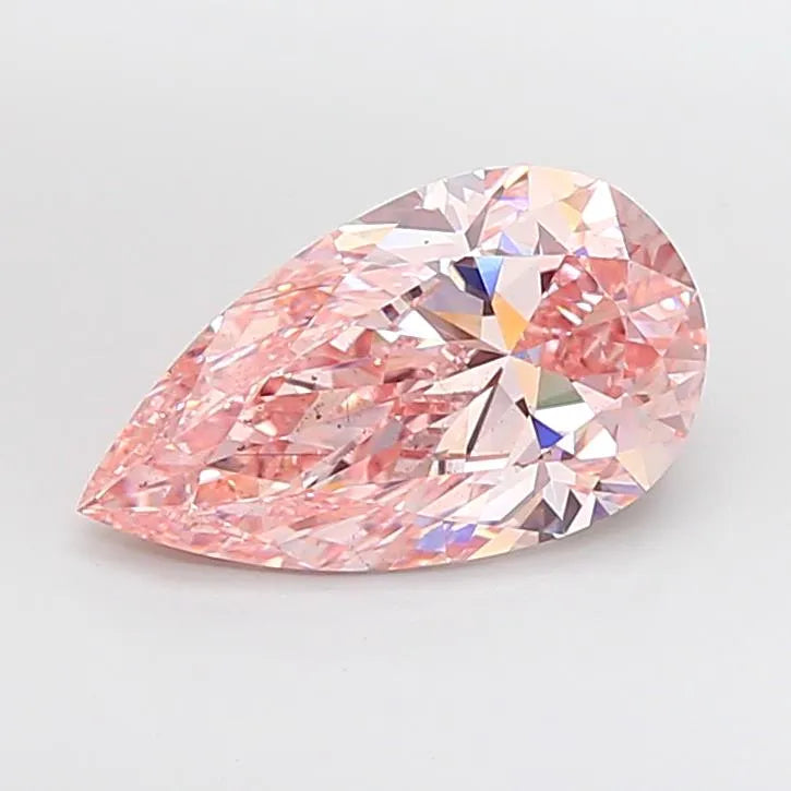 5.02ct Pear Lab Grown Diamond (Colour Fancy Intense Pink, Clarity SI1, IGI Certified)
