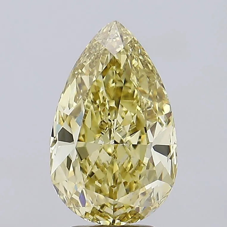 5.02ct Pear Lab Grown Diamond (Colour Fancy Intense Yellow, Clarity VS1, IGI Certified)