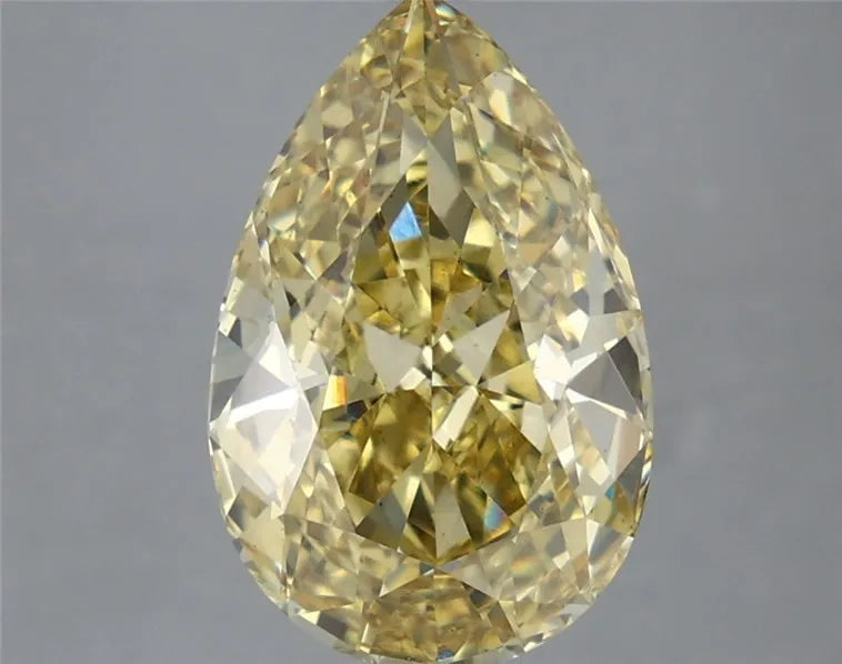 5.02ct Pear Lab Grown Diamond (Colour Fancy Intense Yellow, Clarity VS1, IGI Certified)