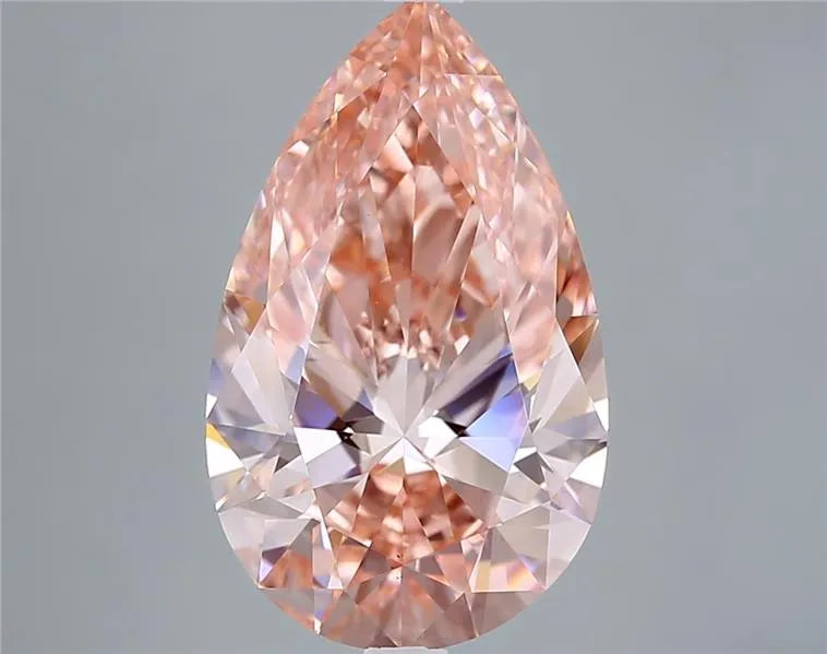 5.02ct Pear Lab Grown Diamond (Colour Fancy Vivid Pink, Clarity VS1, IGI Certified)