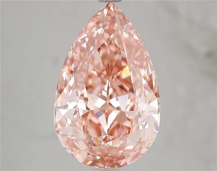 5.02ct Pear Lab Grown Diamond (Colour Fancy Vivid Pink, Clarity VS1, IGI Certified)