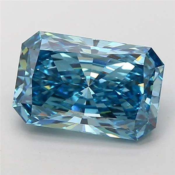5.02ct Radiant Lab Grown Diamond (Colour Fancy Vivid Blue, Clarity VS2, IGI Certified)