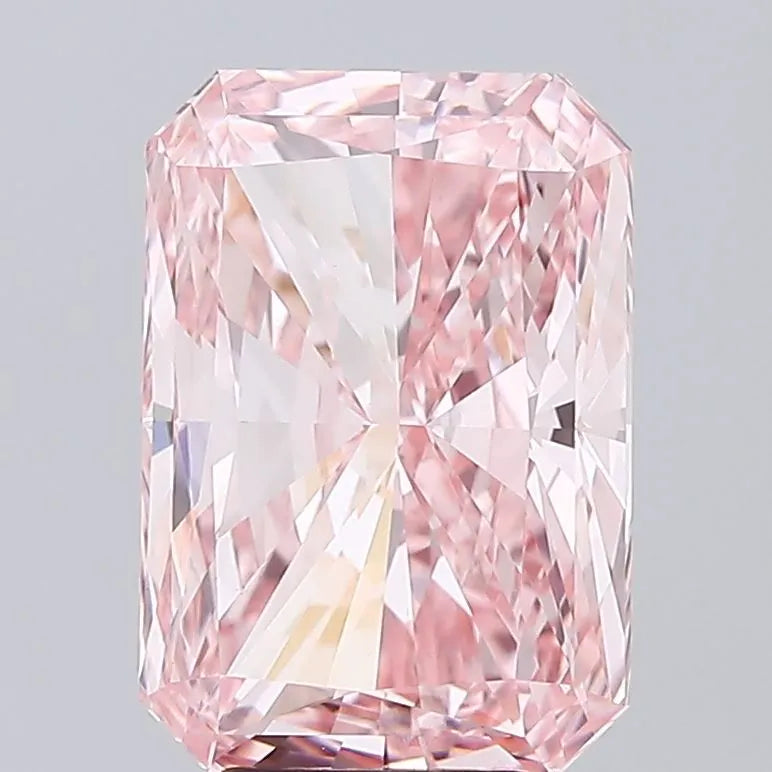 5.02ct Radiant Lab Grown Diamond (Colour Fancy Vivid Pink, Clarity VS1, IGI Certified)