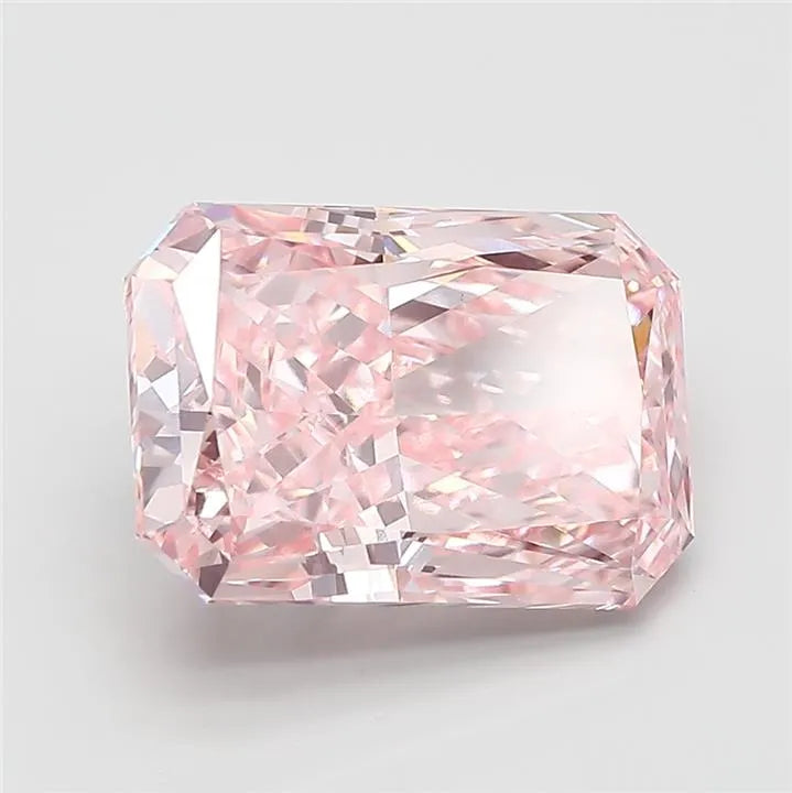 5.02ct Radiant Lab Grown Diamond (Colour Fancy Vivid Pink, Clarity VVS2, IGI Certified)