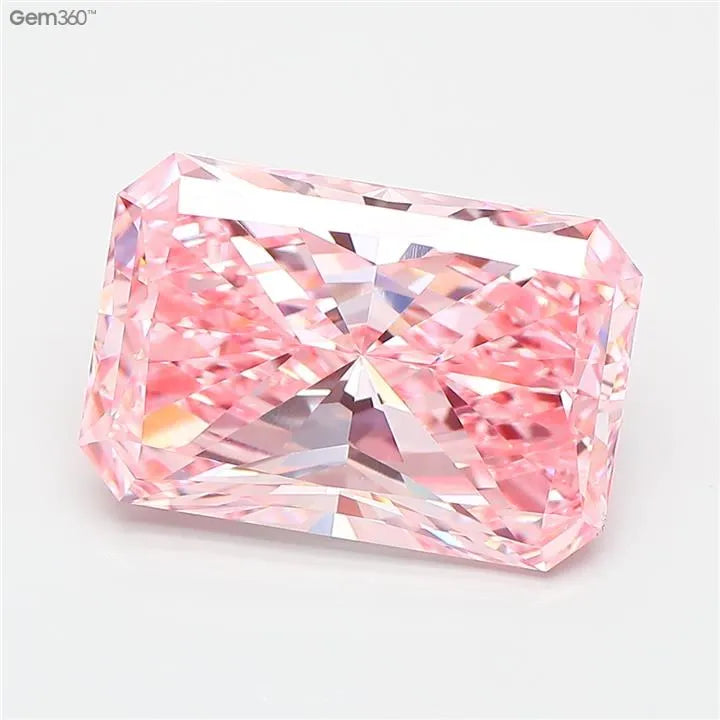 5.02ct Radiant Lab Grown Diamond (Colour Fancy Vivid Pink, Clarity VVS2, IGI Certified)