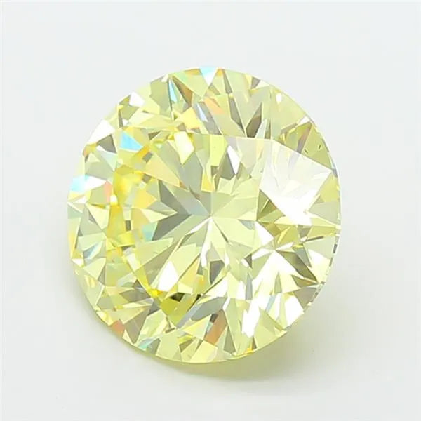 5.02ct Round Lab Grown Diamond (Colour Fancy Intense Yellow, Clarity VS1, Cut ID, IGI Certified)