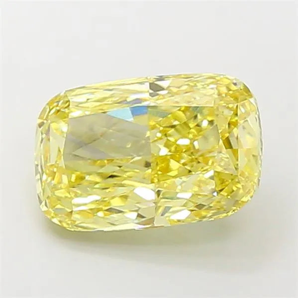 5.03ct Cushion modified Lab Grown Diamond (Colour Fancy Intense Yellow, Clarity VS2, IGI Certified)