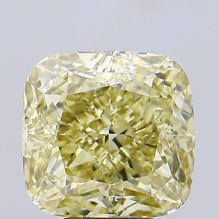 5.03ct Cushion modified Lab Grown Diamond (Colour Fancy Intense Yellow, Clarity VS2, IGI Certified)