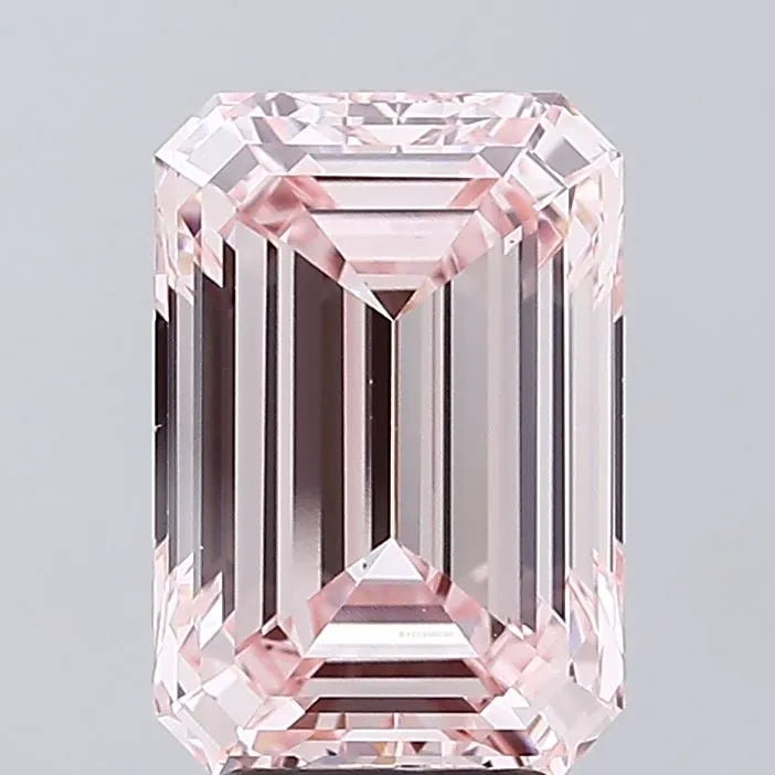 5.03ct Emerald Lab Grown Diamond (Colour Fancy Intense Pink, Clarity VS1, IGI Certified)