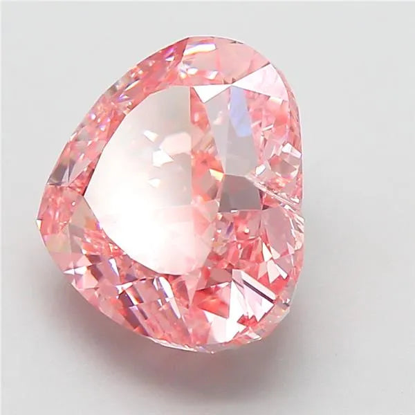 5.03ct Heart Lab Grown Diamond (Colour Fancy Vivid Pink, Clarity VVS1, IGI Certified)