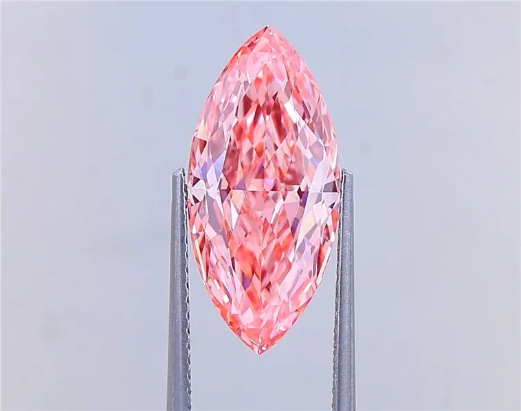 5.03ct Marquise Lab Grown Diamond (Colour Fancy Vivid Pink, Clarity VVS2, IGI Certified)