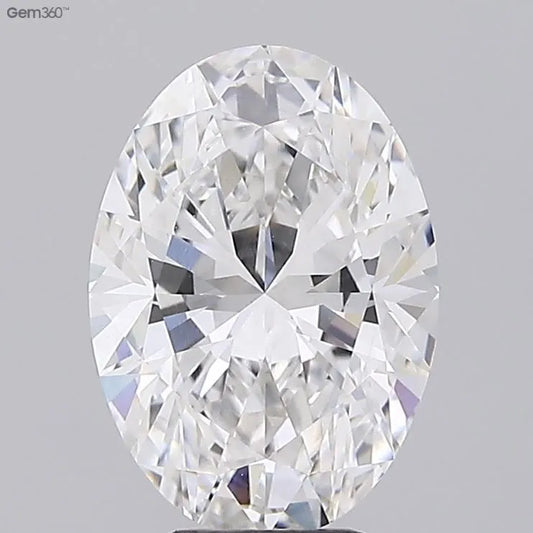 5.03ct Oval Lab Grown Diamond (Colour E, Clarity VVS2, IGI Certified)