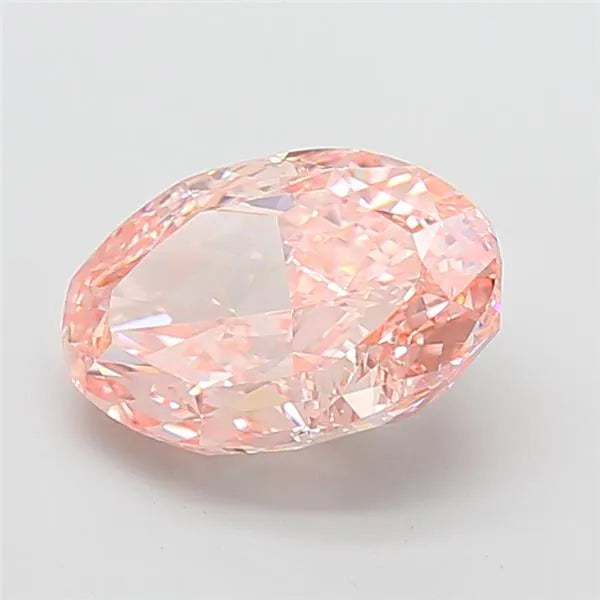 5.03ct Oval Lab Grown Diamond (Colour Fancy Intense Pink, Clarity VVS1, IGI Certified)