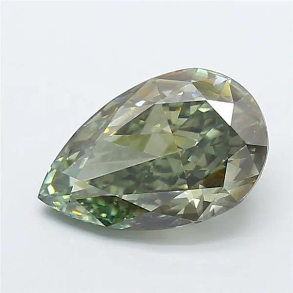 5.03ct Pear Lab Grown Diamond (Colour Fancy Deep Green, Clarity VS1, IGI Certified)