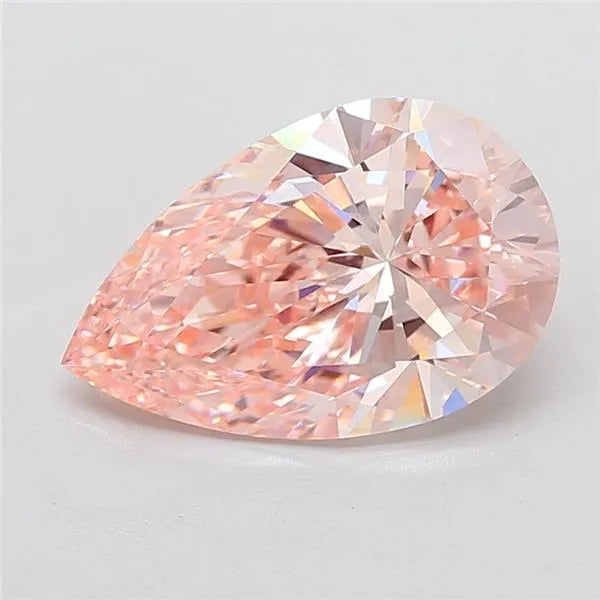5.03ct Pear Lab Grown Diamond (Colour Fancy Intense Pink, Clarity VS1, IGI Certified)