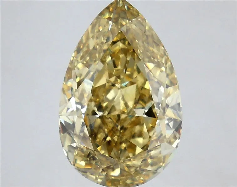 5.03ct Pear Lab Grown Diamond (Colour Fancy Intense Yellow, Clarity SI1, IGI Certified)