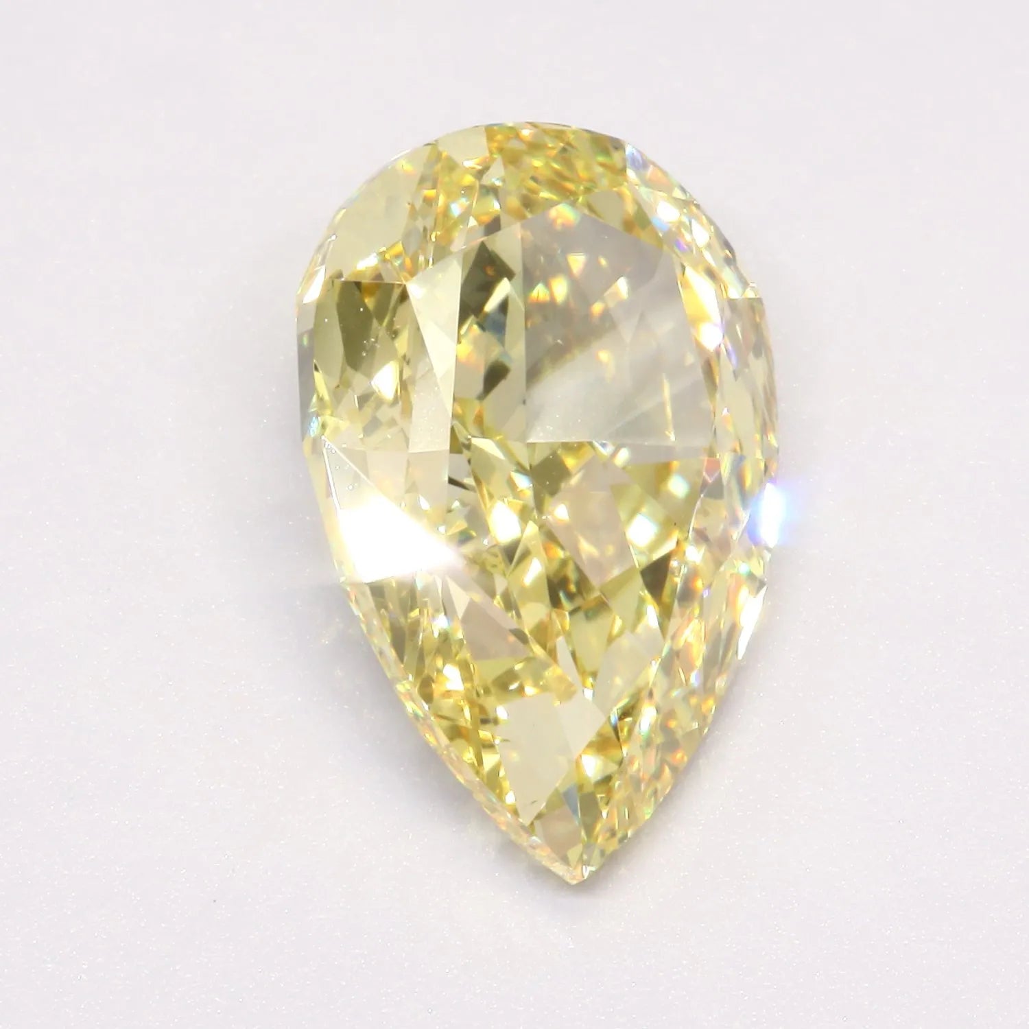 5.03ct Pear Lab Grown Diamond (Colour Fancy Intense Yellow, Clarity VS1, IGI Certified)