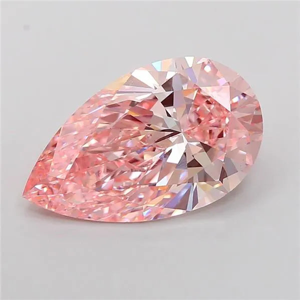 5.03ct Pear Lab Grown Diamond (Colour Fancy Vivid Pink, Clarity VS1, IGI Certified)