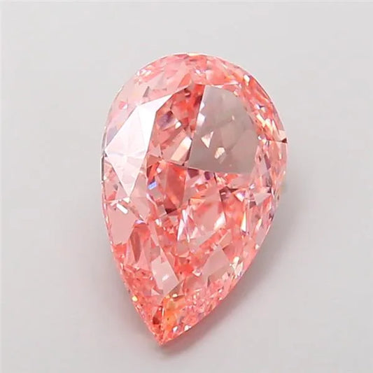 5.03ct Pear Lab Grown Diamond (Colour Fancy Vivid Pink, Clarity VVS2, IGI Certified)