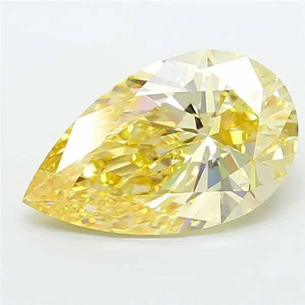 5.03ct Pear Lab Grown Diamond (Colour Fancy Yellow, Clarity VS1, IGI Certified)