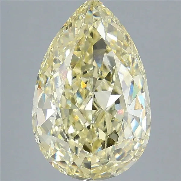 5.03ct Pear Lab Grown Diamond (Colour Fancy Yellow, Clarity VVS2, IGI Certified)