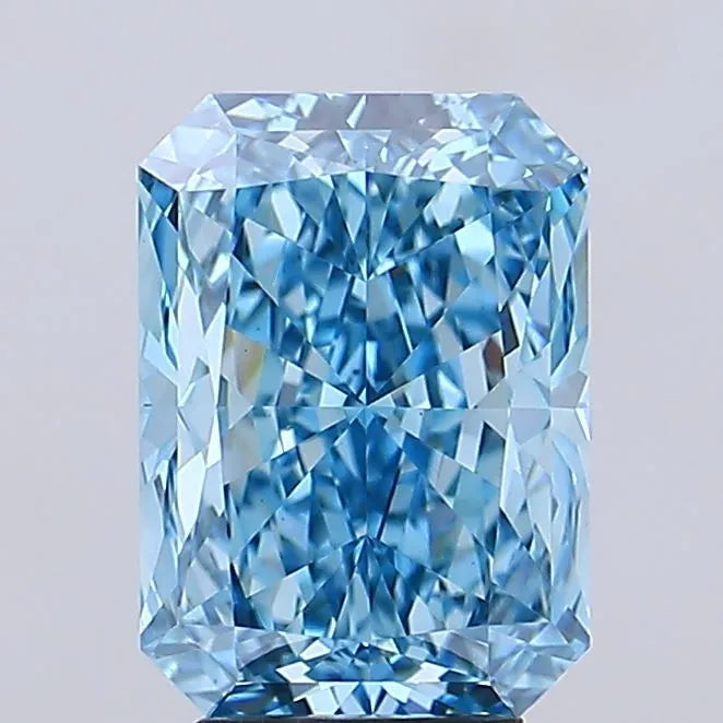 5.03ct Radiant Lab Grown Diamond (Colour Fancy Vivid Blue, Clarity VS1, IGI Certified)