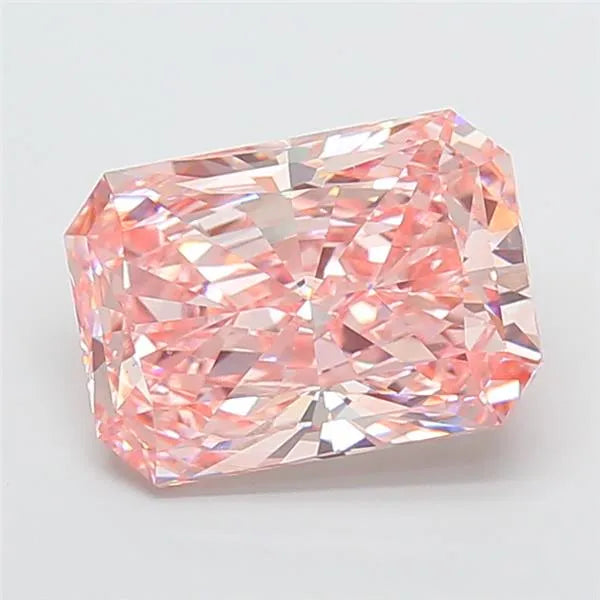 5.03ct Radiant Lab Grown Diamond (Colour Fancy Vivid Pink, Clarity VS1, IGI Certified)