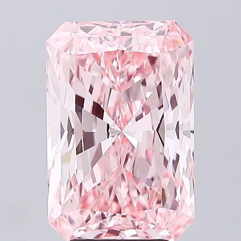 5.03ct Radiant Lab Grown Diamond (Colour Fancy Vivid Pink, Clarity VVS2, IGI Certified)