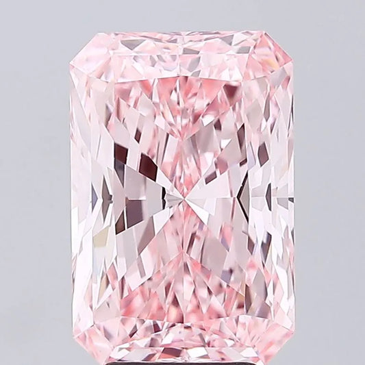 5.03ct Radiant Lab Grown Diamond (Colour Fancy Vivid Pink, Clarity VVS2, IGI Certified)