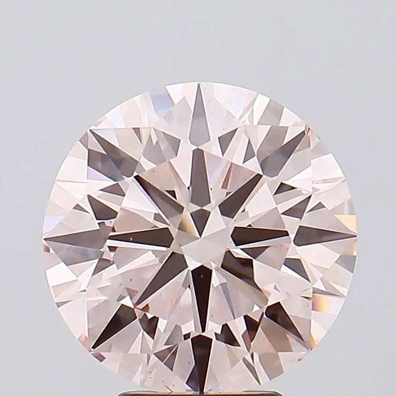 5.03ct Round Lab Grown Diamond (Colour Fancy Light Pink, Clarity VS1, Cut ID, IGI Certified)