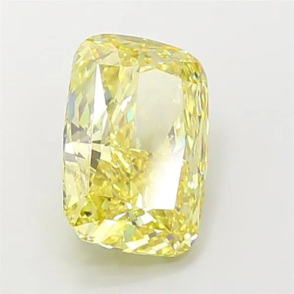 5.04ct Cushion modified Lab Grown Diamond (Colour Fancy Intense Yellow, Clarity VS2, IGI Certified)