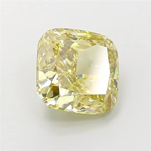 5.04ct Cushion modified Lab Grown Diamond (Colour Fancy Intense Yellow, Clarity VS2, IGI Certified)