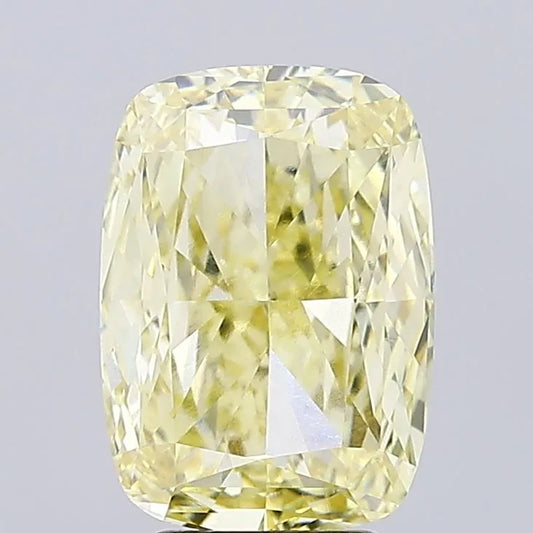 5.04ct Cushion modified Lab Grown Diamond (Colour Fancy Yellow, Clarity VVS2, IGI Certified)