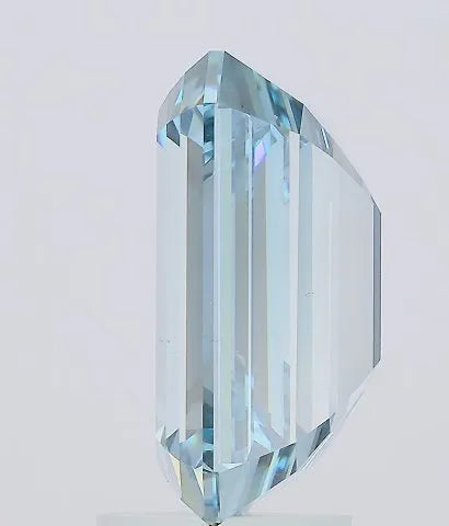 5.04ct Emerald Lab Grown Diamond (Colour Fancy Vivid Blue, Clarity VS1, IGI Certified)